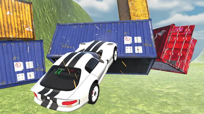 Stunt Car Crash Beam Drive android App screenshot 2